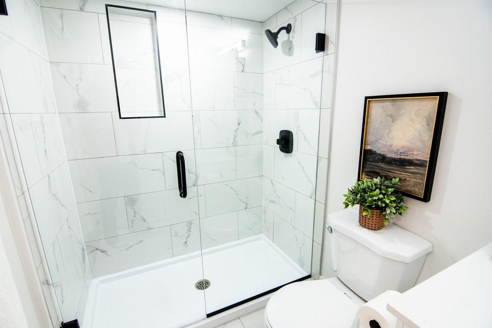 Tiled bathroom